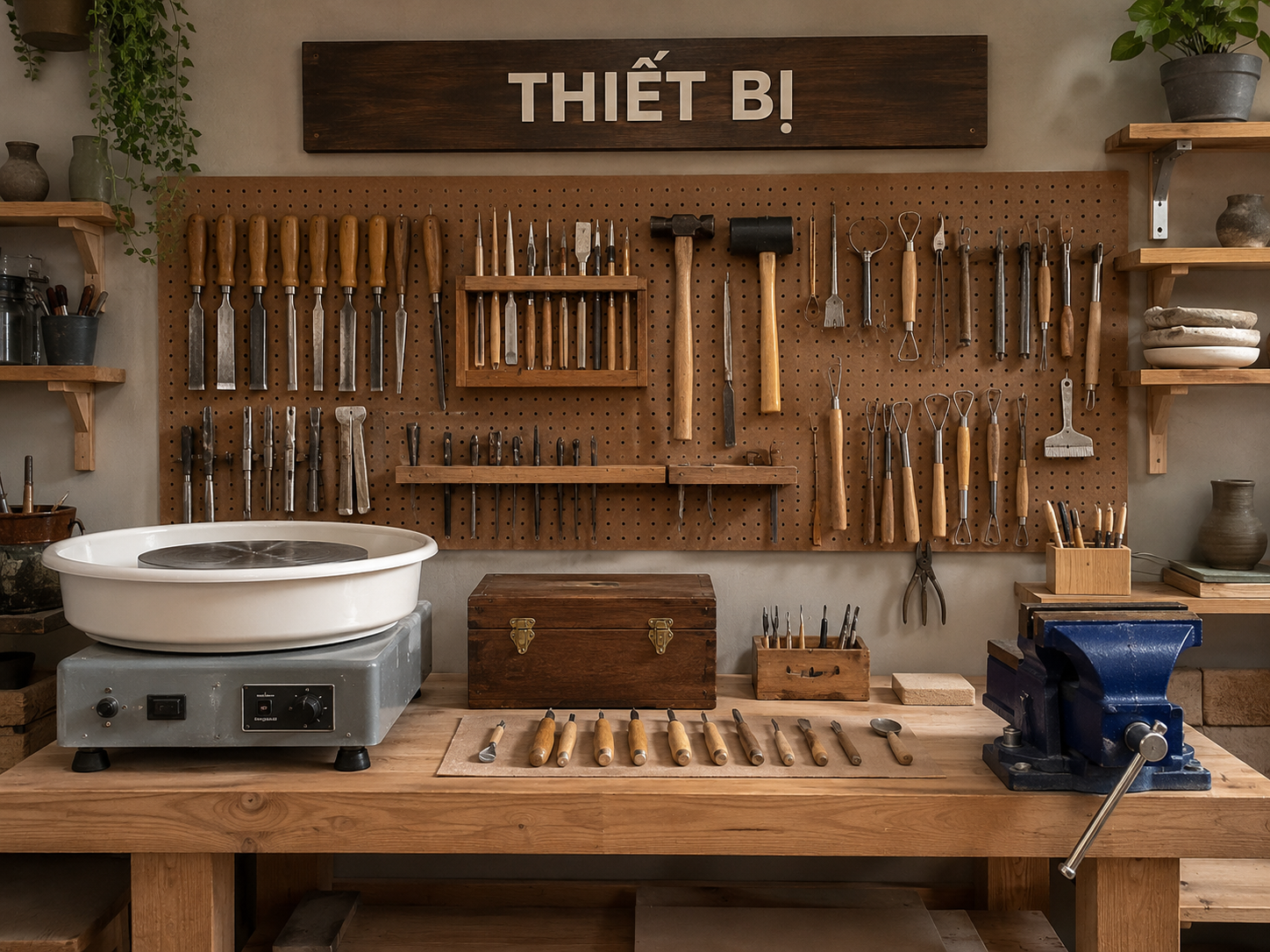 Dụng cụ và thiết bị xưởng thủ công